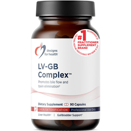 Designs for Health LV-GB Complex 90 Capsules vue avant du produit