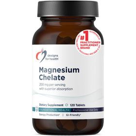 Designs for Health Magnésium Bisglycinate 200mg comprimés vue avant