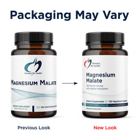 Designs for Health Magnésium Malate, capsules en gros plan