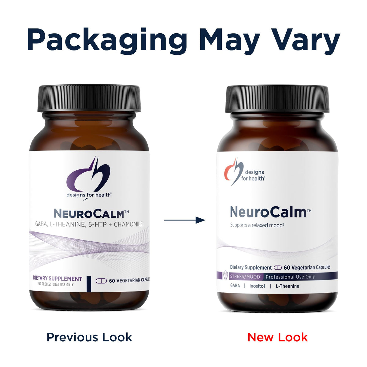 Designs for Health NeuroCalm capsules dans un environnement naturel
