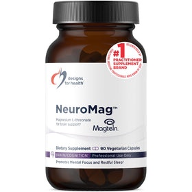 Designs for Health NeuroMag magnésium L-thréonate gélules végétaliennes face