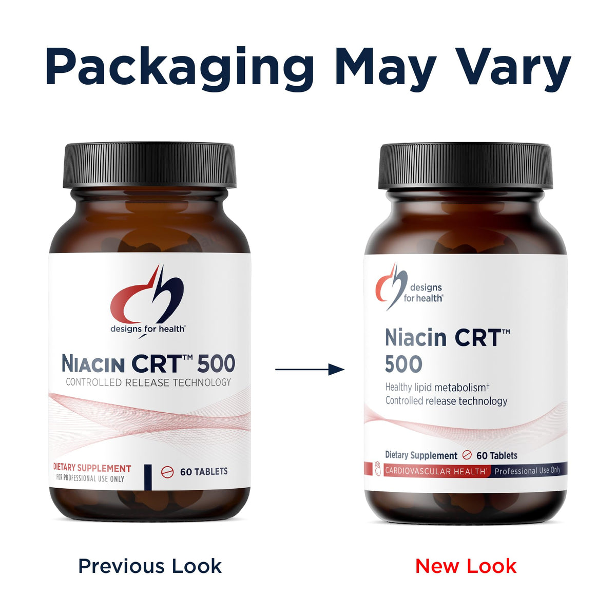 Designs for Health Niacin 500mg comprimé sur une surface blanche