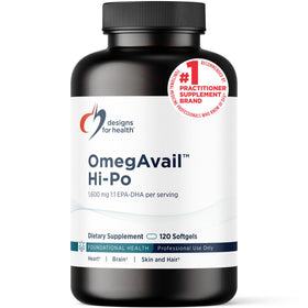 Designs for Health OmegAvail Hi-Po TG 1600mg EPA/DHA gélules avant