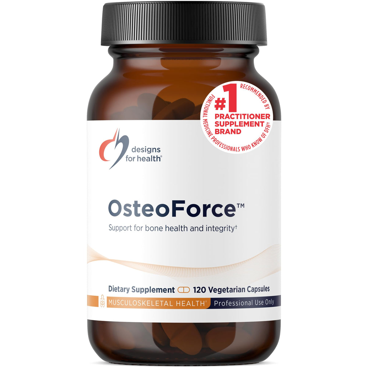 Designs for Health OsteoForce 120 capsules vue avant