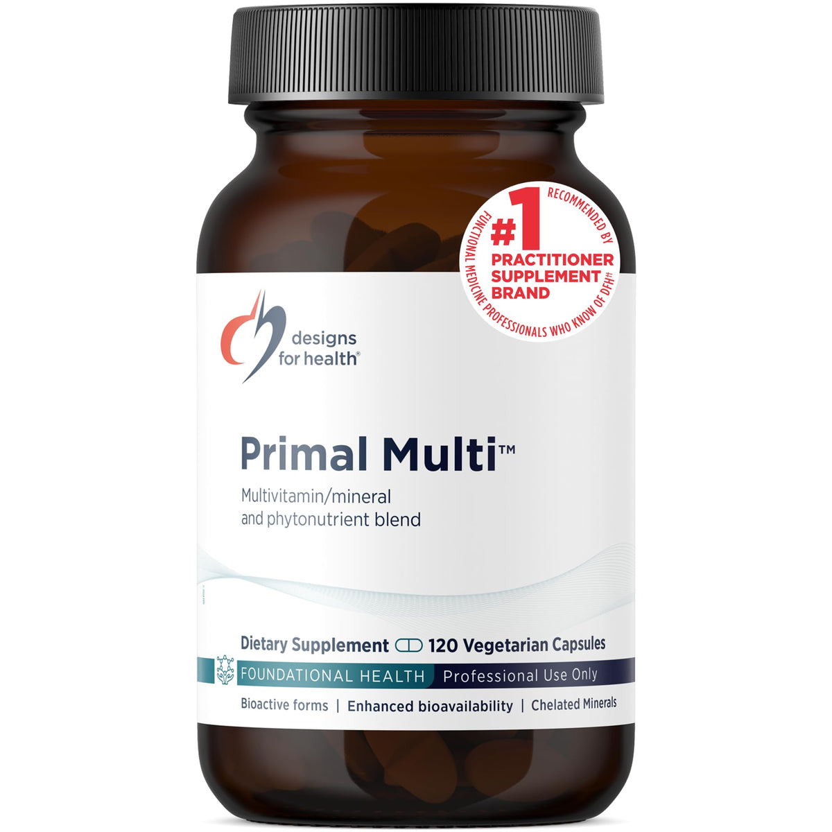 Designs for Health Primal Multi 120 capsules devant