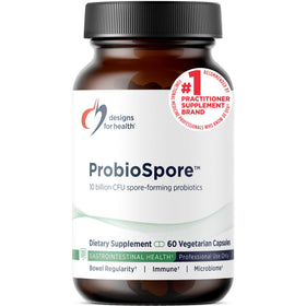 Designs for Health ProbioSpore capsules front view