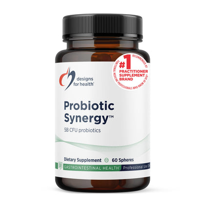 Designs for Health Probiotic Synergy Spheres 60 servings front view