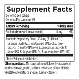 Designs for Health Probiotic Synergy Spheres serving suggestion