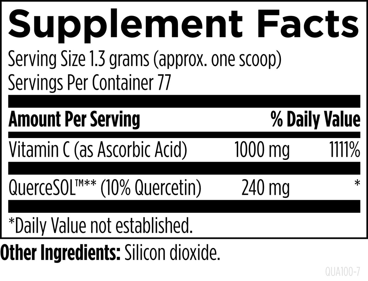 Designs for Health Quercetin-Ascorbate Poudre 132g en poudre