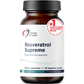 Designs for Health Resveratrol 60 capsules front view