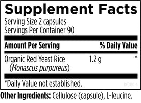 Designs for Health Riz de Levure Rouge 1200 mg gélules