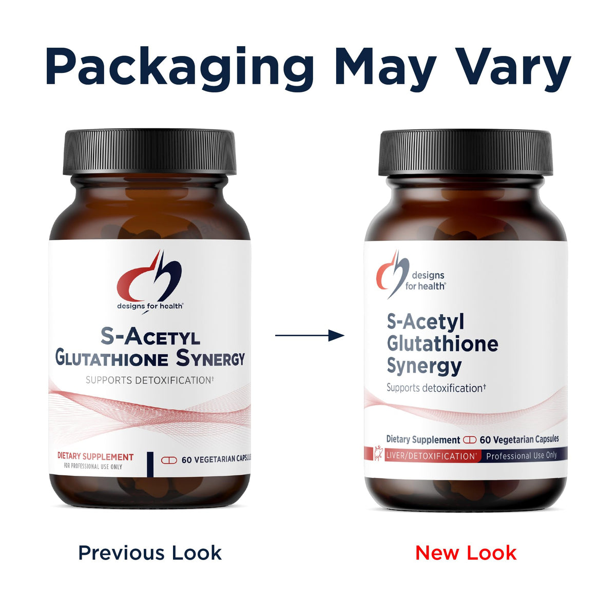 Designs for Health S-Acetyl Glutathione Synergy 200mg 60 Capsules packaging