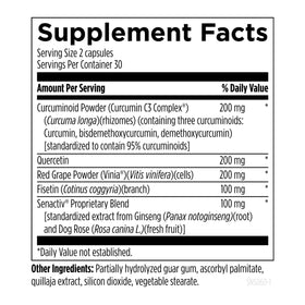 Designs for Health Senolytic Synergy 60 Capsules vue de dessus