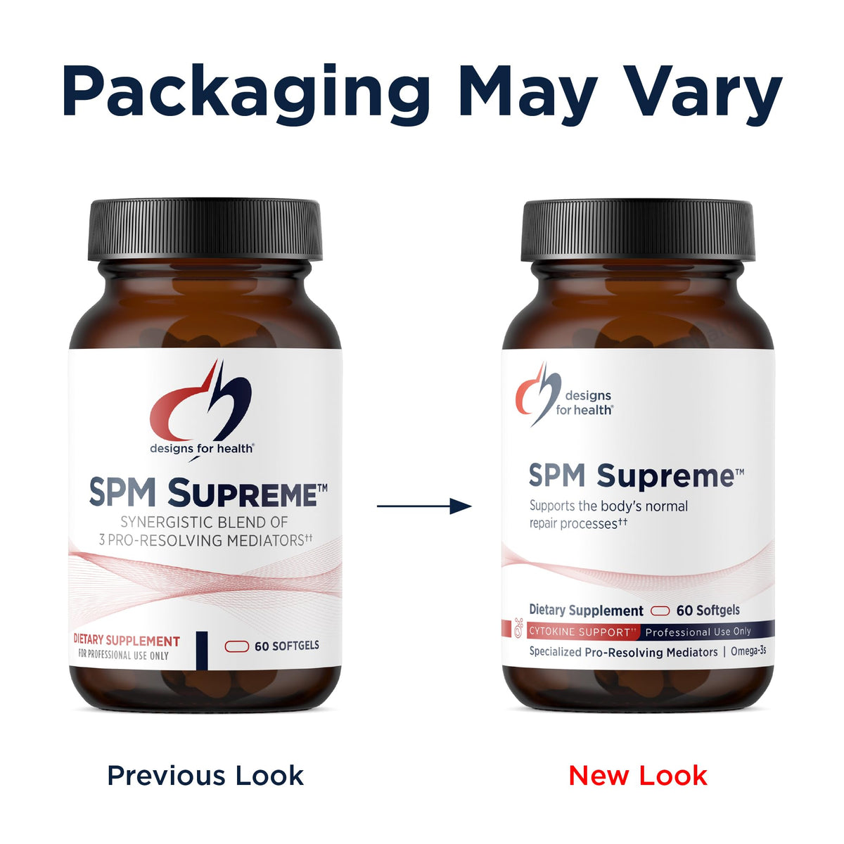 Designs for Health SPM Fish Oil 60 gélules, emballage