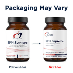 Designs for Health SPM Fish Oil 60 gélules, emballage