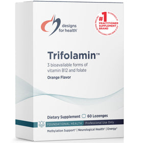 Designs for Health Trifolamin B12 + Folate 3000mcg boîte de 60 pastilles