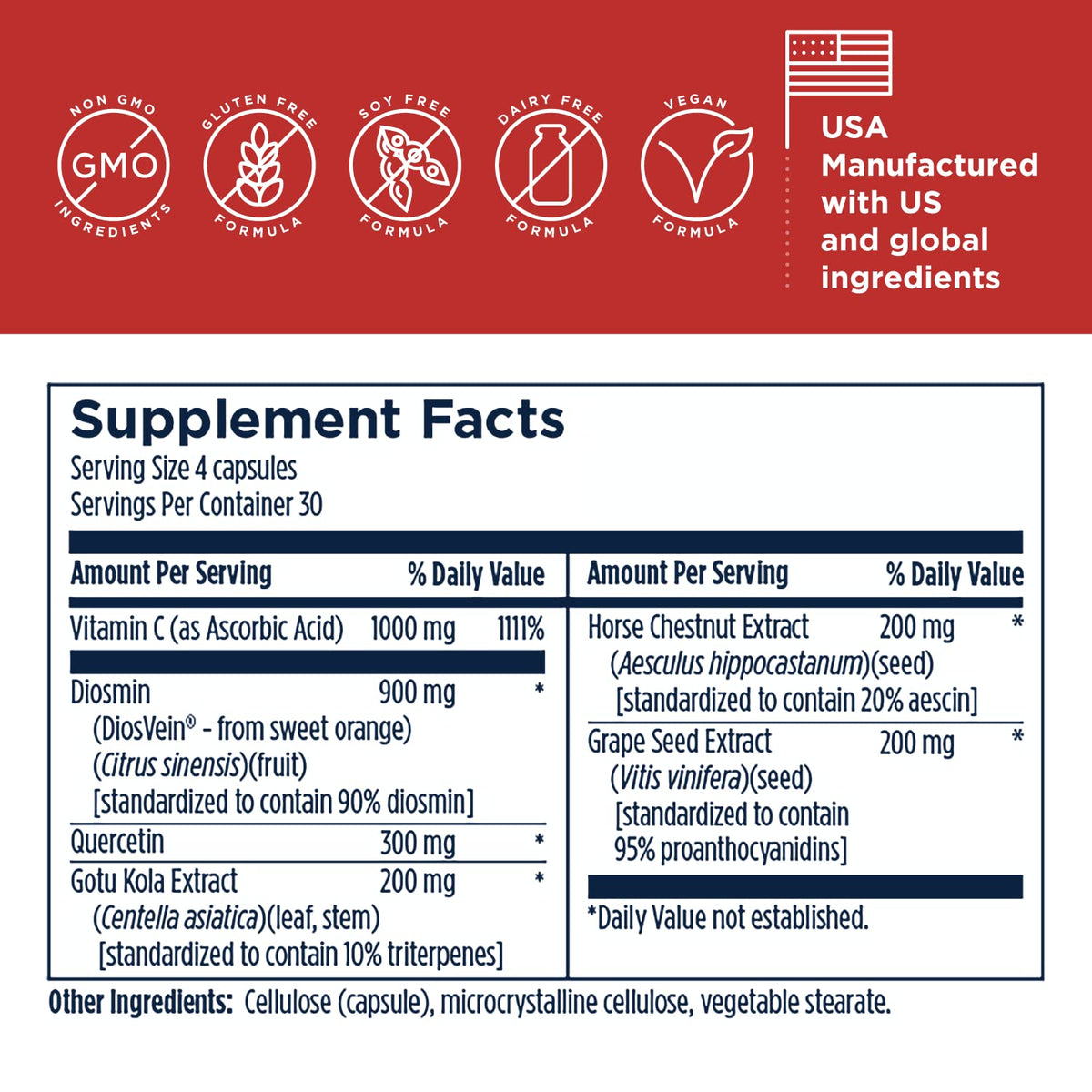 Designs for Health Vessel Forte capsules sur fond blanc