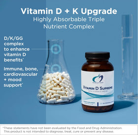Designs for Health Vitamine D capsules avec étiquette