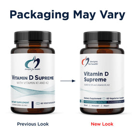 Designs for Health Vitamine D emballage