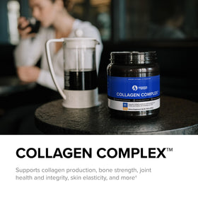 Designs for Sport Collagen Complex 481g dans un bol avec une cuillère