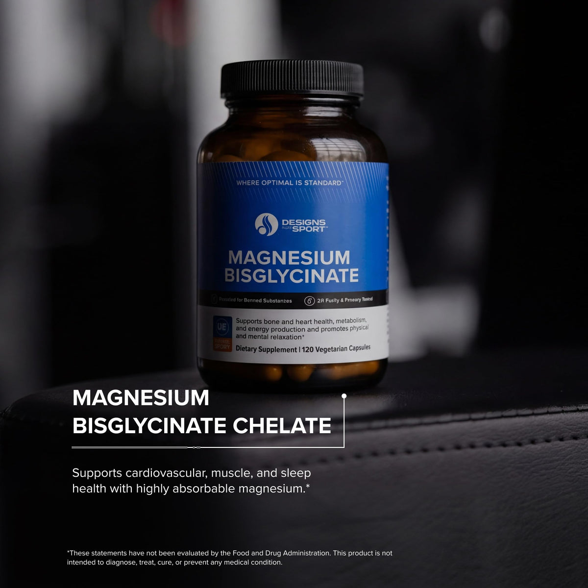 Designs for Sport Magnésium Glycinate 150 mg 120 capsules arrière