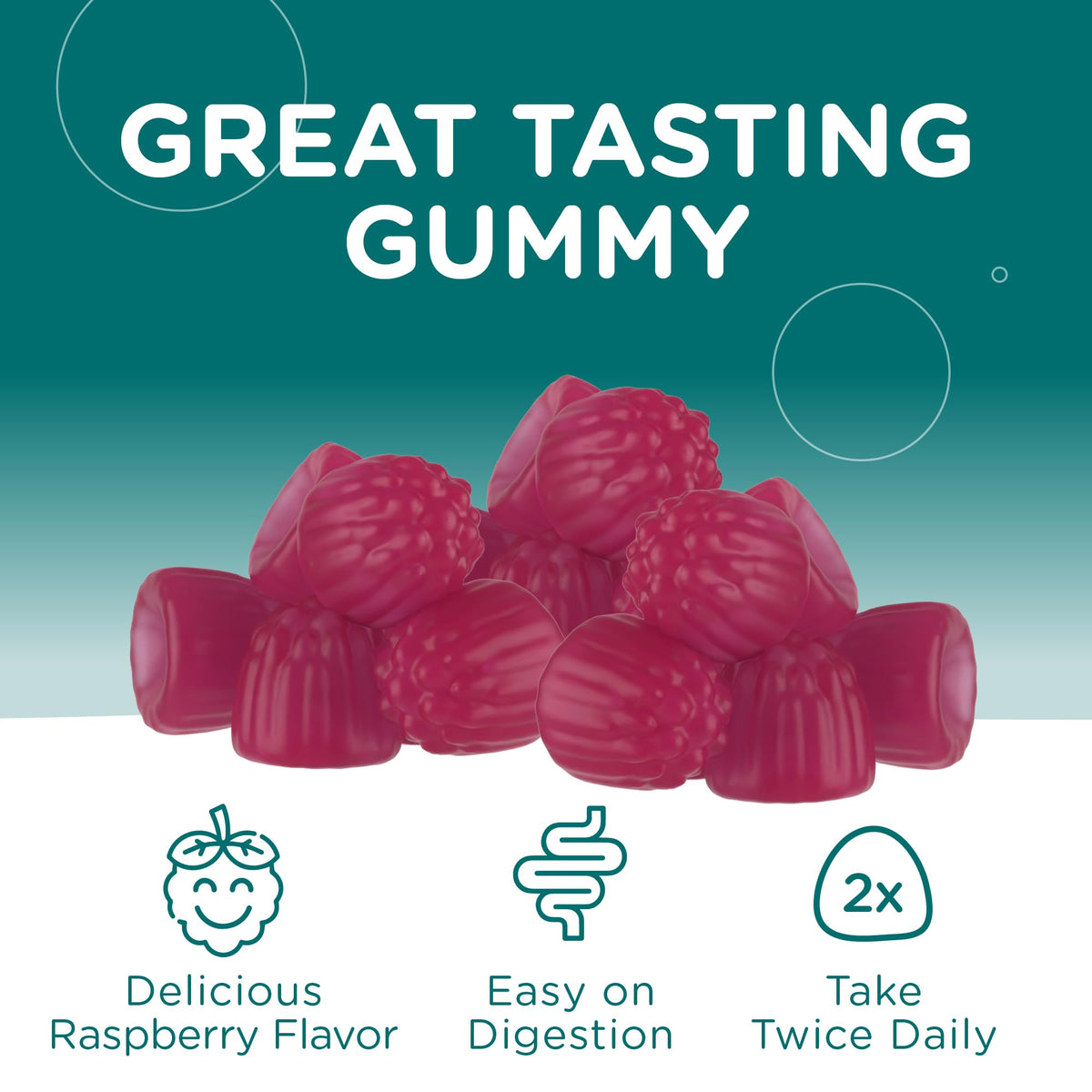 Détail d'un gummy magnésium Zahler
