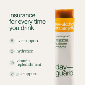 Détail d'un stick de DAYGUARD Jelly Gummies au goût mangue