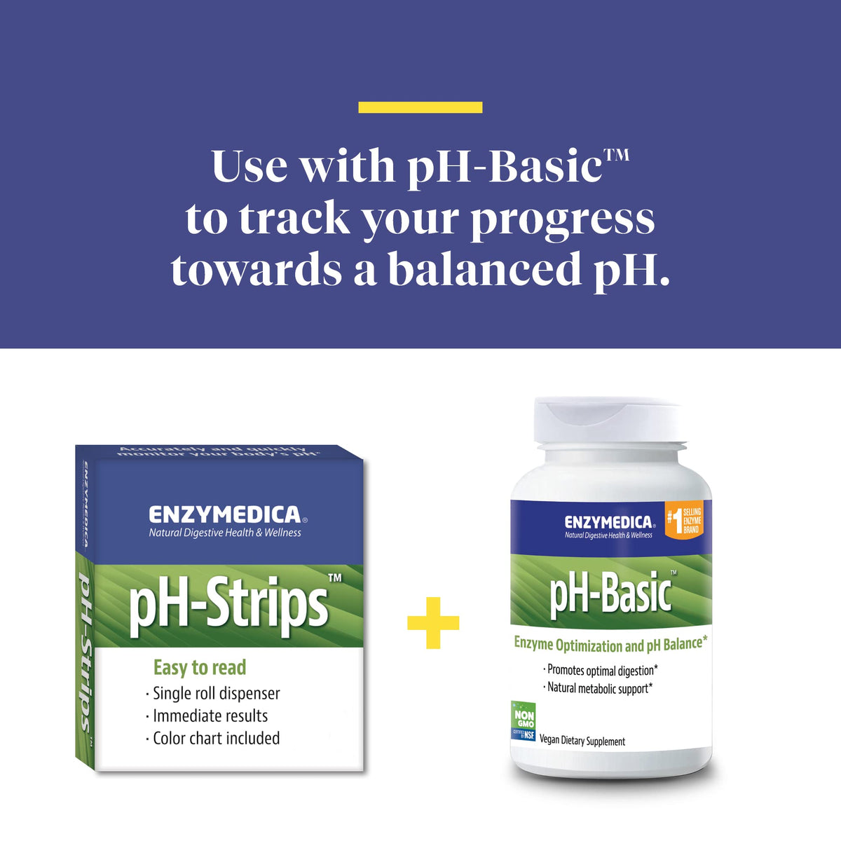 Détail d'une bande Enzymedica pH-Strips humide pour test de pH