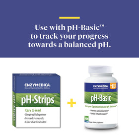 Détail d'une bande Enzymedica pH-Strips humide pour test de pH