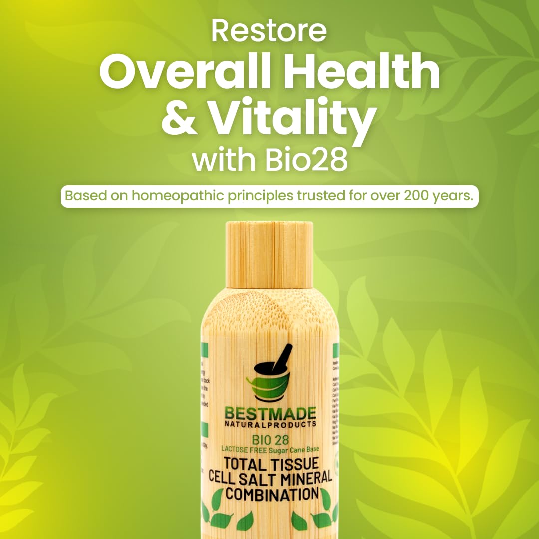 Détail de l'emballage de Bestmade Total Tissue Cell Salt BIO28