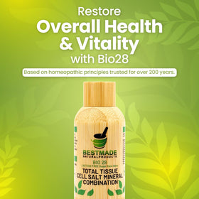 Détail de l'emballage de Bestmade Total Tissue Cell Salt BIO28