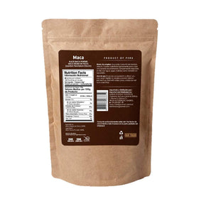 Détail de l'emballage de la Maca Noire Bio Poudre Gélatinisée 400g