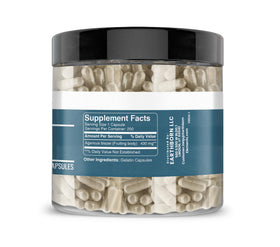 Détail de l'emballage des capsules Agaricus Blazei Earthborn Elements