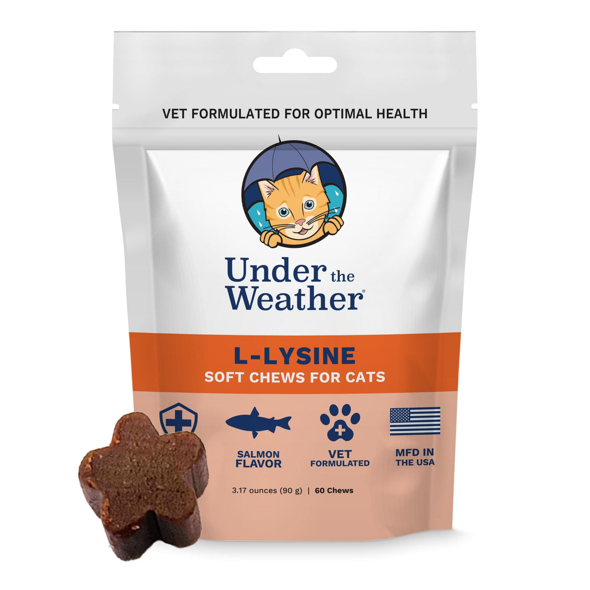 Détail de l'emballage des chews L-Lysine pour Chats
