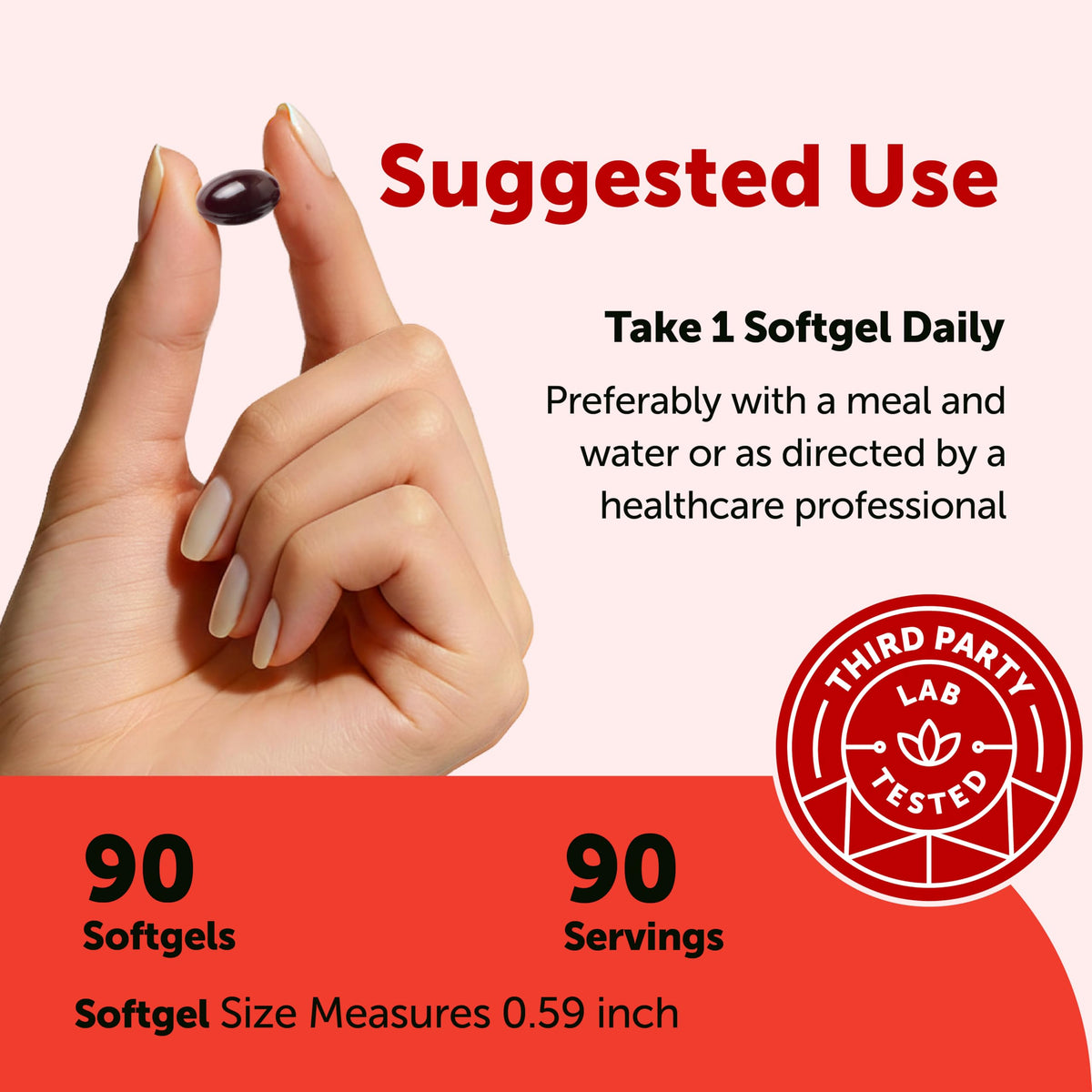 Détail de l'emballage des gélules Astaxanthin Micro Ingredients