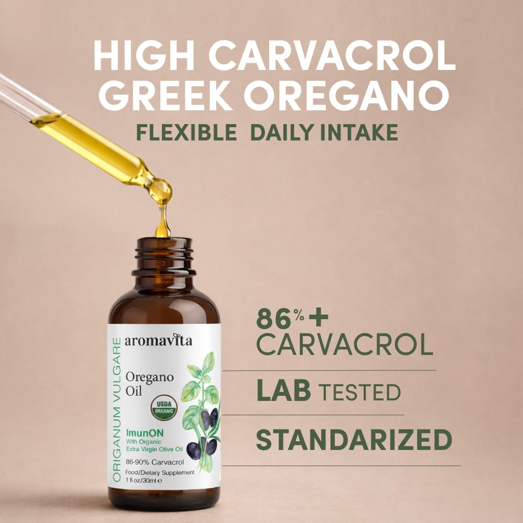 Détail de l'étiquette de l'huile d'origan bio AROMAVITA