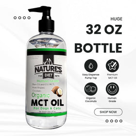 Détail de l'étiquette de l'huile MCT Nature's Diet