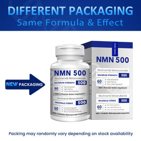 Détail de l'étiquette de la bouteille CFUKING NMN 500mg