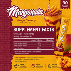 Détail de l'étiquette de la créatine monohydrate Primeval Labs