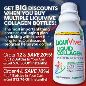 Détail de l'étiquette de LiquiVive Collagène Liquide