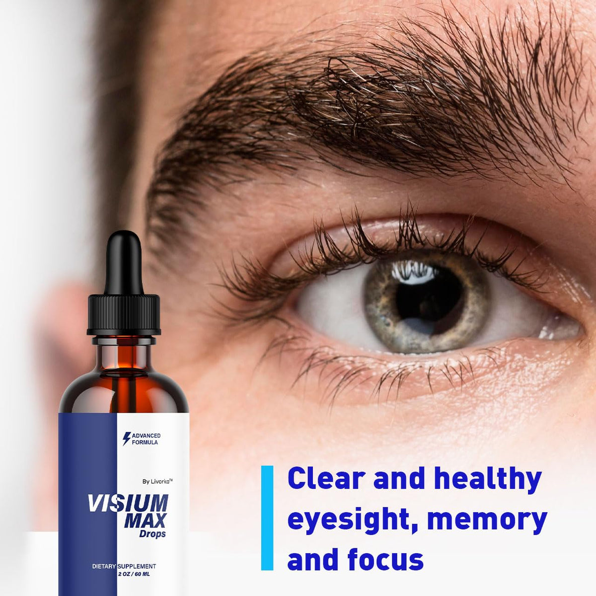 Détail de l'étiquette de LIVORKA Visium Max Drops
