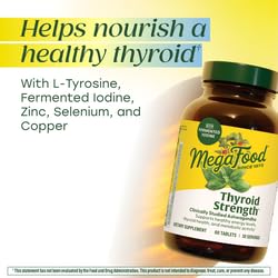 Détail de l'étiquette de MegaFood Thyroid Strength