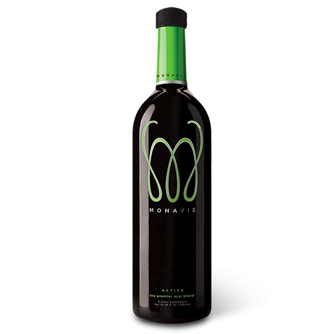 Détail de l'étiquette de Monavie Active.
