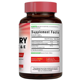 Détail de l'étiquette de Vitalibre Canneberge 500 mg