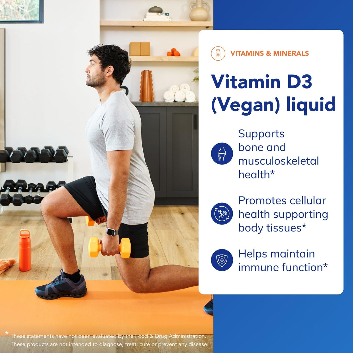 Détail de l'étiquette de Vitamine D3 liquide Vegan Pure Encapsulations