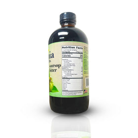 Détail de l'étiquette des Bitters de Graviola Maia Herbs