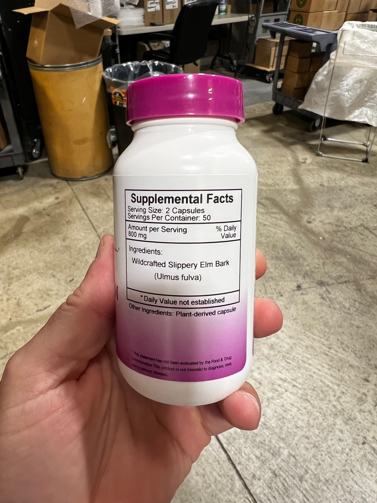 Détail de l'étiquette des Capsules de Bouleau Glissant de Christopher's Original Formulas