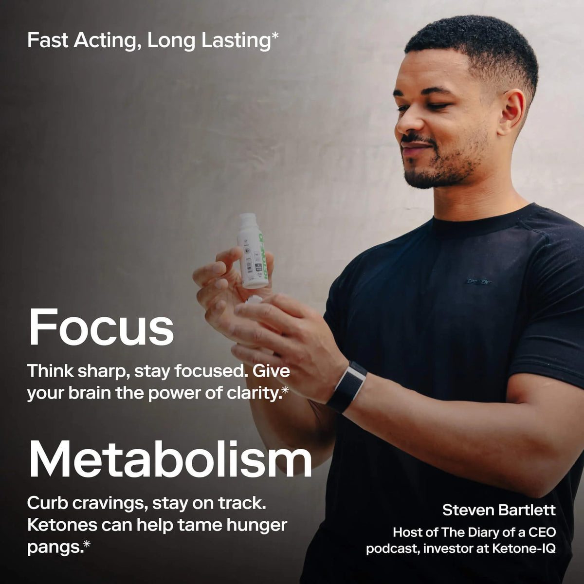 Détail de l'étiquette des shots Ketone-IQ