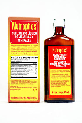 Détail de l'étiquette du complément alimentaire liquide 500ml