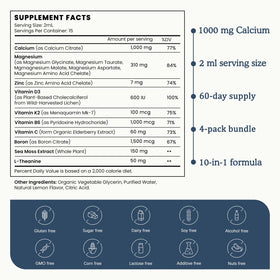 Détail de l'étiquette du complément PAYAOCZ avec ingrédients